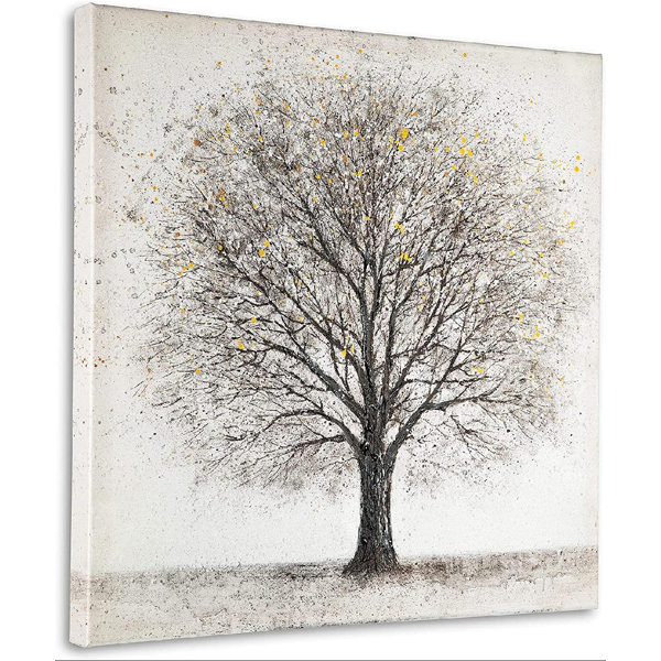 Red Barrel Studio® Tree Wrapped Canvas Painting Wayfair